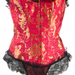 Red Brocade Corset